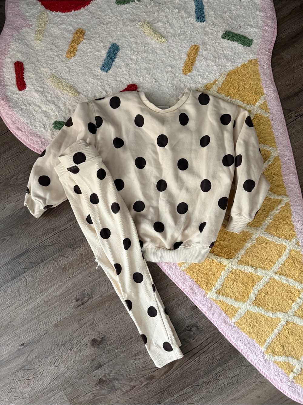 Zara girls polka dot set